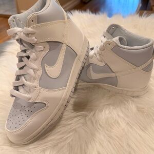 Nike Dunk High Summit White Football Grey (GS)